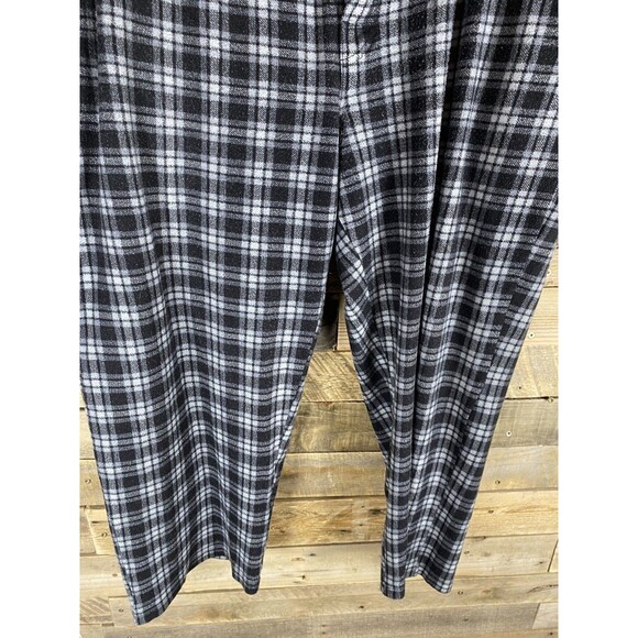 Fruit Of The Loom Men's Sleepwear Sz XL Pants Black Grey Plaid Polyester - Picture 5 of 10